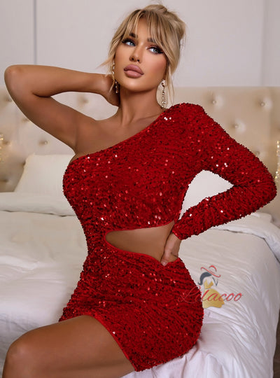 Fashion Sexy Sequined Tight Dress