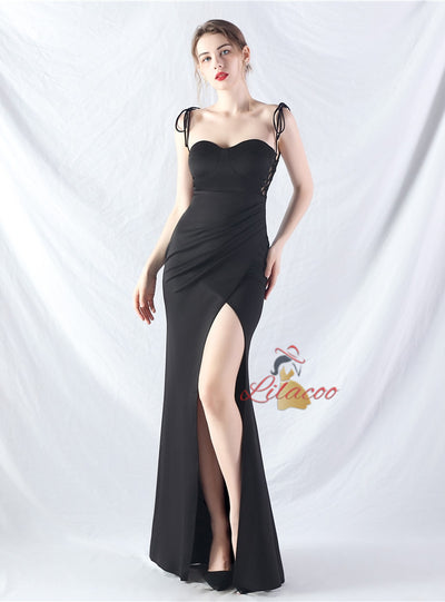 Mermaid Sweetheart Split Prom Dress