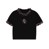 Embroidered Short-sleeved T-shirt