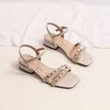 Flat-bottomed Roman Platform Sandals