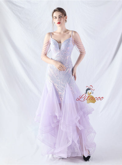 Mermaid Tulle Sequins Beading Prom Dress