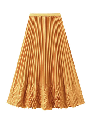 Women Slim Pleated Skirt