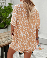 CasualTwo-piece Printed Holiday Style Suit