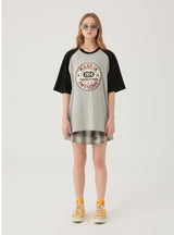 Contrast Loose Short Sleeve T-shirt