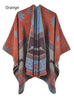 Split Scarf Shawl Double-sided Knitted Shawl