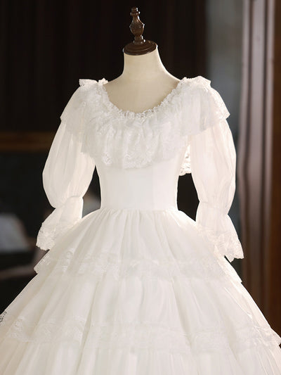 Ball Gown Tulle Lace Wedding Dress