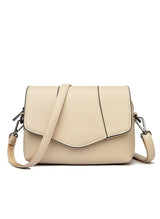 Soft Leather Flip Small Round Shoulder Bag