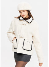 Lapel Small Fragrant Warm Coat