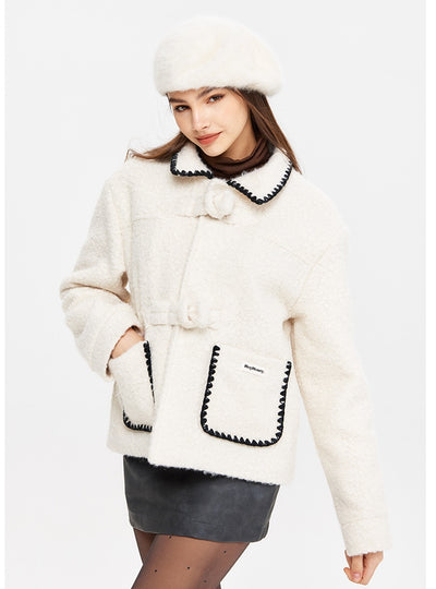 Lapel Small Fragrant Warm Coat