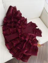 Retro Sling Lace Cake Fluffy Dress