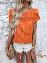 Casual Jacquard Short-sleeved Shirt
