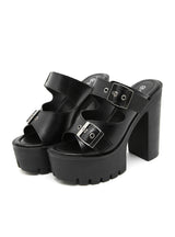Summer Fishmouth Thick Heels High Heels Sandals