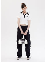 Short Sleeve Lapel Polo Neck T-shirt