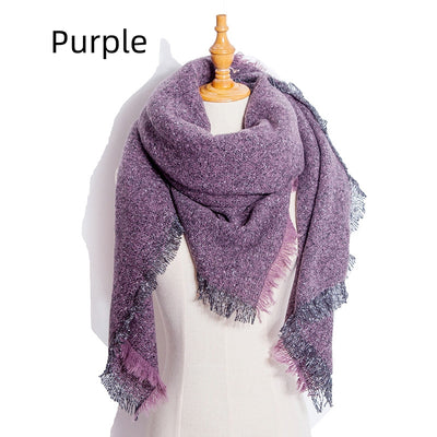 Thickened Shawl Prickly Square Scarf