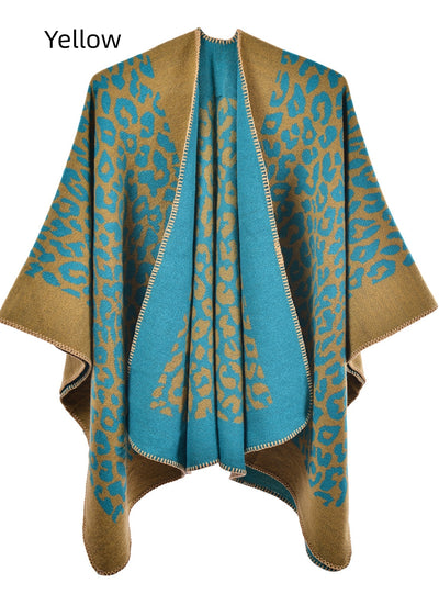 Women Cashmere-like Split Scarf Cloak