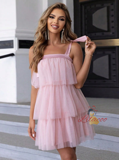 Sexy Women Straps Tiers Dress