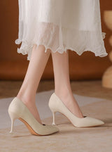 Pointed Shallow and Stiletto Heels