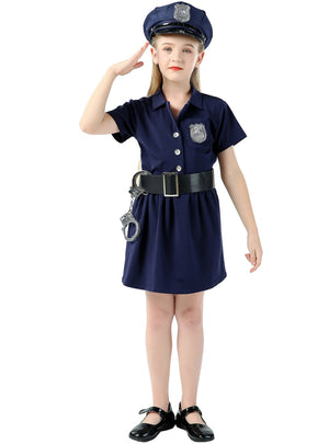 Children's Police Costume Halloween Cosplay