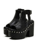 Waterproof Platform Retro Rivet High-heeled Sandals