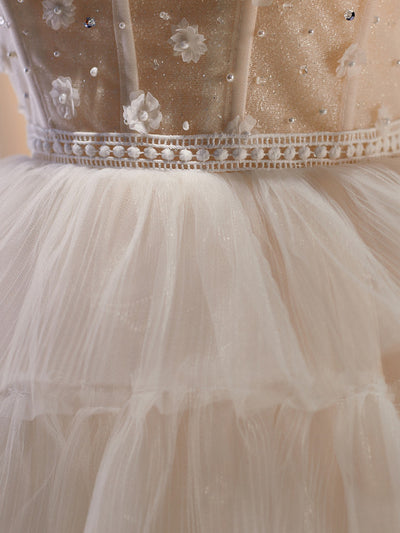 Tulle Sweetheart Beading Homecoming Dress