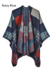 Thickened National Wind Split Shawl