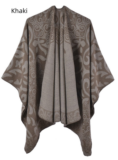 Retro Scarf Warm Windproof Thick Cloak