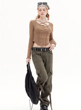 Short Sleeve Slim Short T-shirt