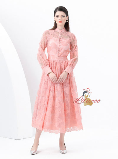 Palace Lantern Sleeve Shirt+Skirt Three-piece Suit