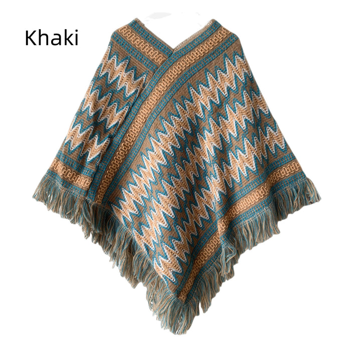 Ethnic Christmas Cloak Shawl