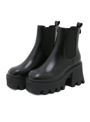 Vintage High Sponge Cake Thick Boots