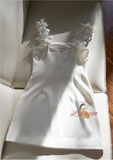 3D Short Flower Sling Dress