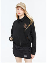 Lapel Baseball Uniform Casual Jacket