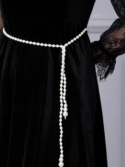 Black Velvet Lace Long Sleeve Mother Of The Bride Dress