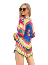 Hook Colorful Beach Holiday Bikini Cover Up