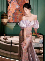 Colorful Sequins Mermaid Prom Dress