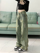 Loose Straight Jeans Pant