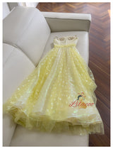 Long Gauze Tube Top Suspender Dress