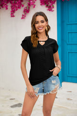Solid Color Short Sleeve Loose T-shirt