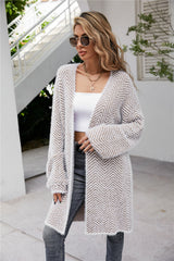 Loose Cardigan Solid Color Knitted Jacket
