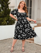 Printed Bohemian Leisure Vacation Dress