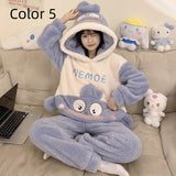 Thick Flannel Cartoon Home Service Suit