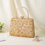 Handmade Beaded Pendant Retro Beaded Bag