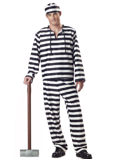 Men's Role-playing Halloween Prisoners Wear Uniforms