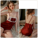 Lace Chest Covering Pajamas Shorts Suit