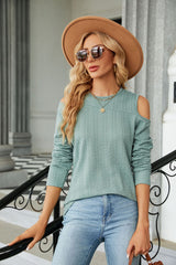 Round Neck Loose Long Sleeve T-shirt
