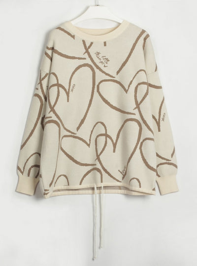 Love Knitted Round Neck Sweater