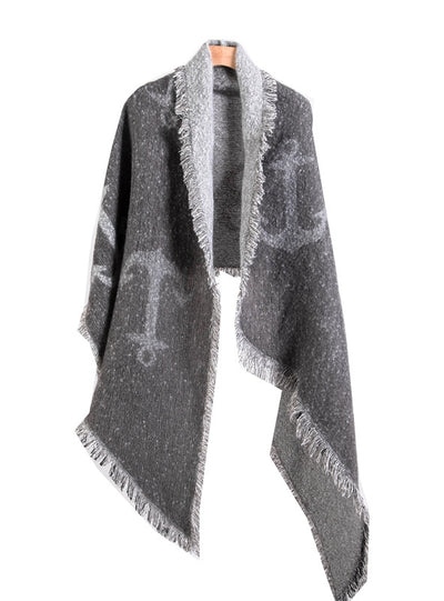 Thickened Polka-dot Diagonal Scarf Shawl