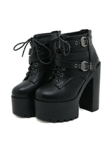 Women's Thick Soles High Heels Boots