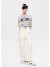 Retro Strap Short Short Sleeve T-shirt