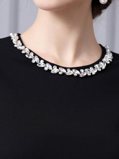 Black Long Sleeve Mother Of The Bride Dress